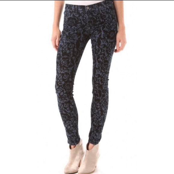 J brand brocade skinny jeans - Picture 1 of 9
